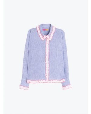 Vilagallo Ruffles Shirt - Purple