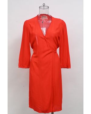 Ba&sh Wrap Knee Length Dress - Red