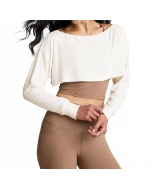 Beyond Yoga Duet Two-Way Convertible Shrug - Brown
