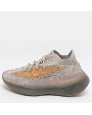 Yeezy Boost 380 'Pepper' Size 38 Knit Fabric Low Top Sneakers - Gray