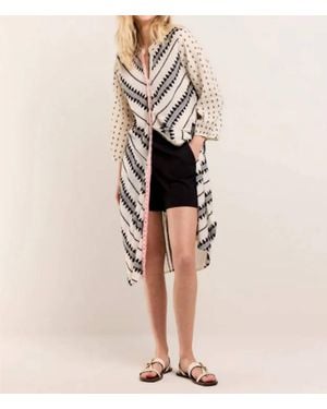 Summum Jacquard Tunic Dress - Natural
