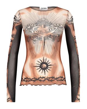 Haut Manches Longues Jean Paul Gaultier Femme - Imprimé Oriental - Taille 40