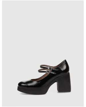 Wonders Mary Jane Shoes - Black