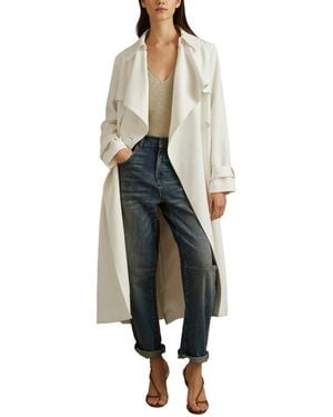 Reiss Etta Trench Coat - Natural