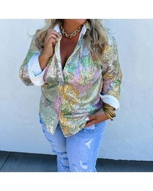 Blakeley Glam Goddess Top - Blue