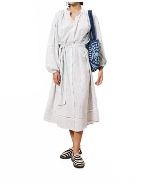 FRNCH Cassy Midi Dress - Blue