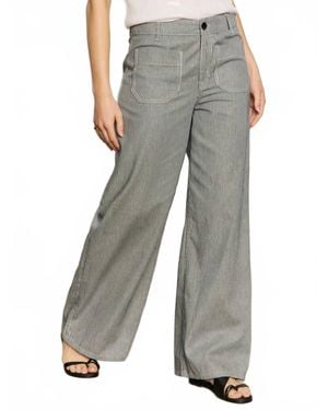 Sanctuary Marine Full Length Semi High Rise Pant - Gray