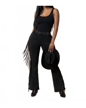 K TOO Fringe Pants - Black