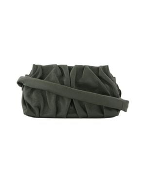 Elleme Pleated Grained Calfskin Shoulder Bag - Green