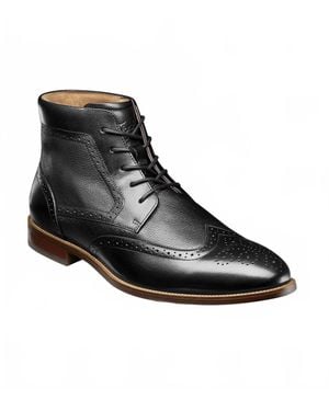 Florsheim Rucci Wingtip Lace Up Boot - Black