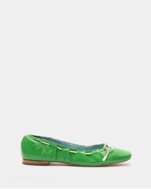 Frances Valentine Ava Ballerina Flat - Green