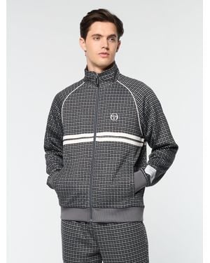 Sergio Tacchini Dallas Houndstooth Track Jacket - Gray