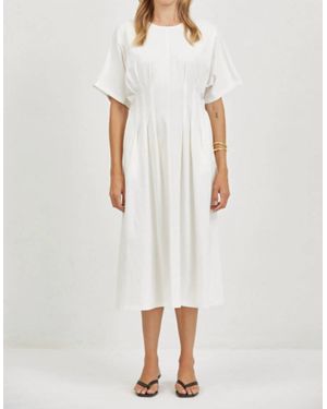 a.ren Sarlat Flared Dress - White