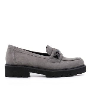 Gabor Studded Loafer - Gray