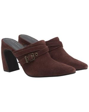 Free People Date Night Suede Mule - Brown