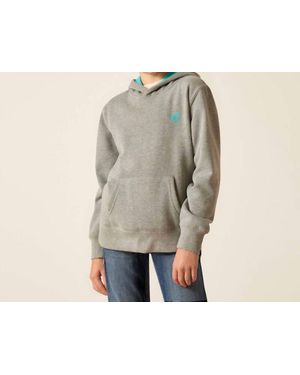 Ariat Girl's Equipment Hoodie - Gray