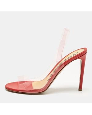 Alexandre Vauthier Pvc Slingback Sandals - Pink
