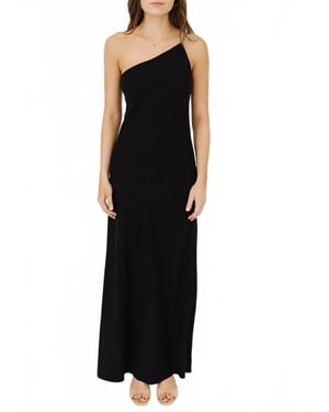 STAUD Elodie Satin Maxi Dress - Black