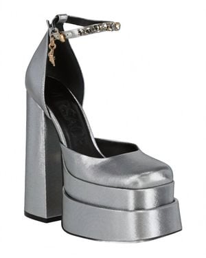 Versace Medusa Aevitas Platform Pump Heel - White