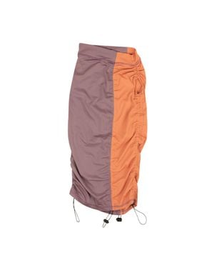 BARRAGÁN And Peach Ciruela Drawstring Pegadita Skirt - Multicolor