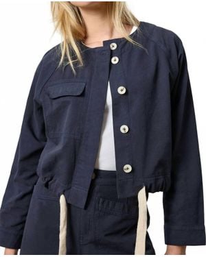 Lilla P Drawstring Waist Jacket - Blue