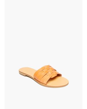 Kayu Xenia Vegetable Tanned Leather Sandal - White