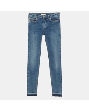 Maje Denim Stretch Skinny Jeans S/Waist - Blue