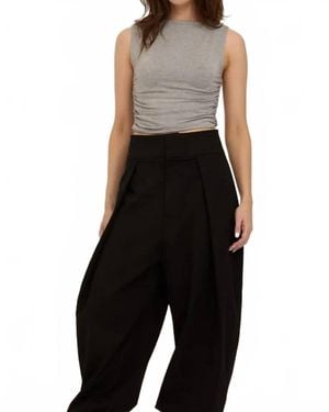 Project Social T Wyatt Ruched Side Tank Top - Black