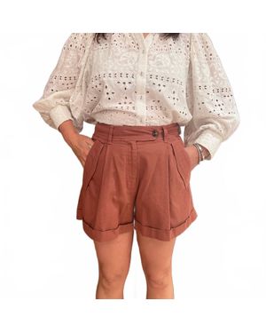 Vanessa Bruno Enoa Pleated Short - Red