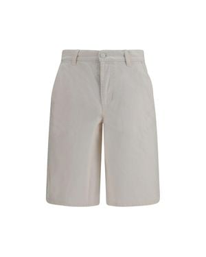 Ami Paris Cotton Bermuda Shorts - Gray