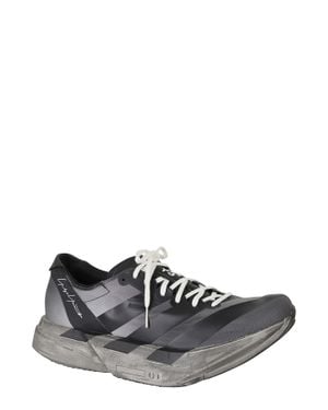 Y-3 Sculpted Sole Sneakers With Tubular Laces And Logo Detail - White