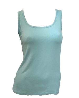 French Kyss Scoop Neck Tank Top - Blue
