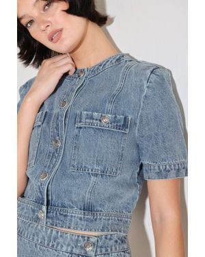 TRUEDAMES Street Muse Denim Jacket - Blue