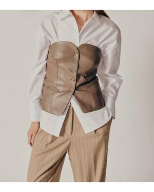 DELUC Lindera Corsette Top - Natural