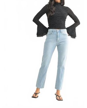 Jbd. Cut Off Cropped Straight Jean - Blue