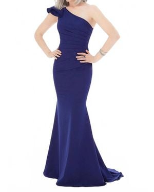 Mgny Long Formal Dress - Blue