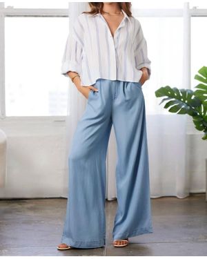 Bishop + Young Summer Royale Aria Stripe Blouse - Blue