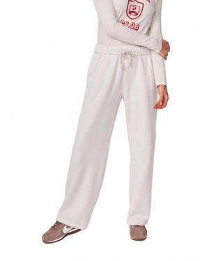 Sundry Straight Drawstring Pant - White