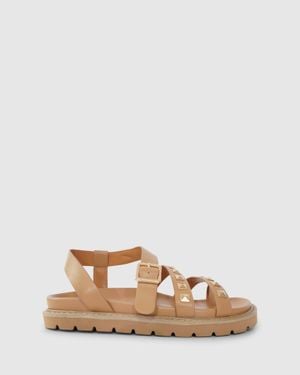 Belle & Bloom Morning Mood Chunky Stud Sandal - Natural