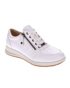 Revere Boston Zip Sneaker - White