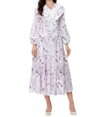 Lanelle Midi Dress - Purple