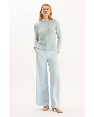 tyler boe Kathy Charmeuse Pants - Blue