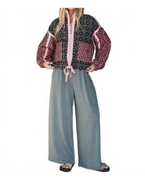 J.Nna Rose Padded Jacket - Blue