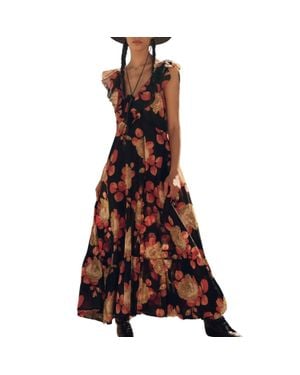 The Great The Geranium Dress - Brown