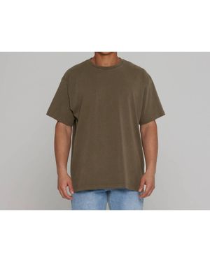 TALENTLESS Drop Shoulder Short Sleeve Tee - Green