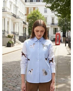 Vilagallo Isa Button Down Shirt - Blue