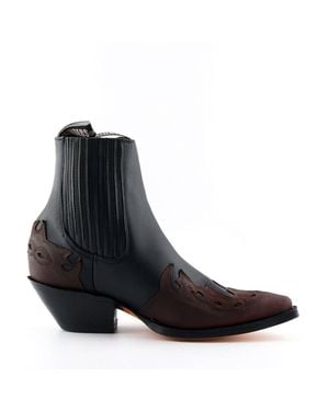 Grinders Leather Western Boots- Arizona Lo - Black