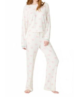 Pj Salvage Peachy Party Pickleball Pant - White