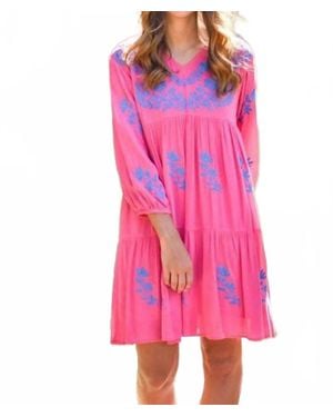marie Madeline Mini Dress - Pink