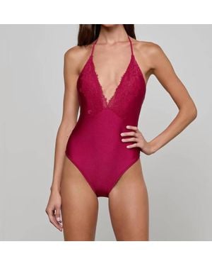 L'Agence Terra One-Piece Swimsuit - Red